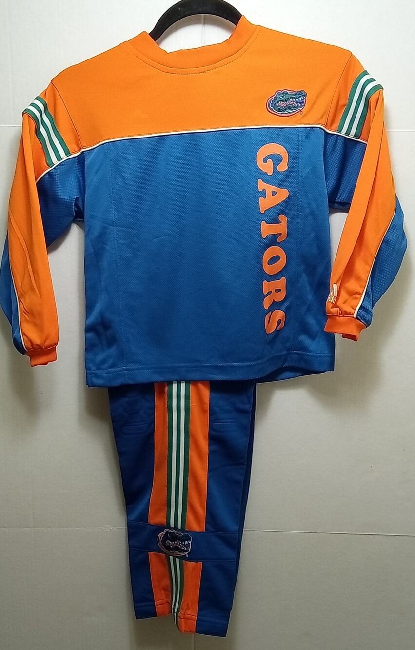 Florida Gators Adidas SAMPLE Long Sleeve Shirt & Pant Set Youth M (5-6)